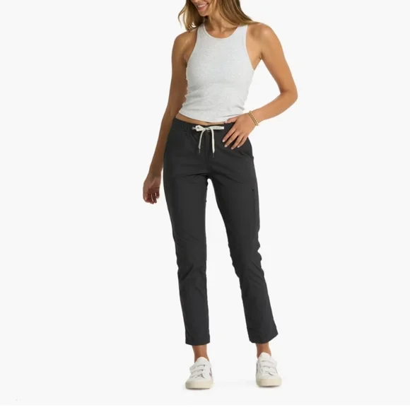 Vuori Women's Ripstop Pant Two Way Organic Stretch Charcoal NWT Athleisure Small - Picture 14 of 16